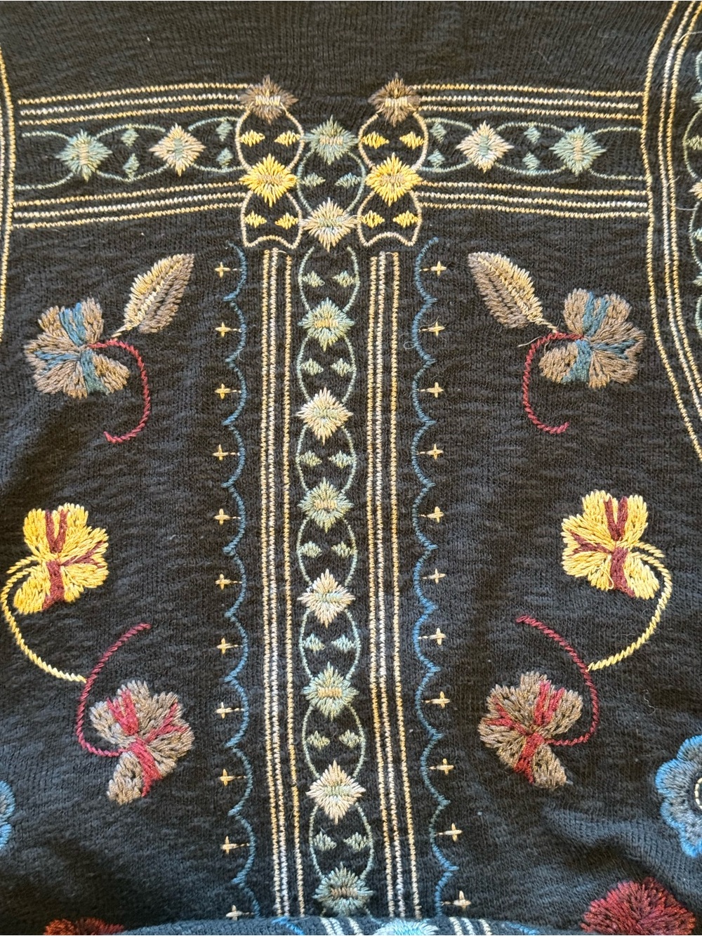 Johnny Was Biya Embroidered Coat